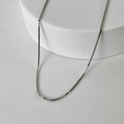 Silver Box Link Chain