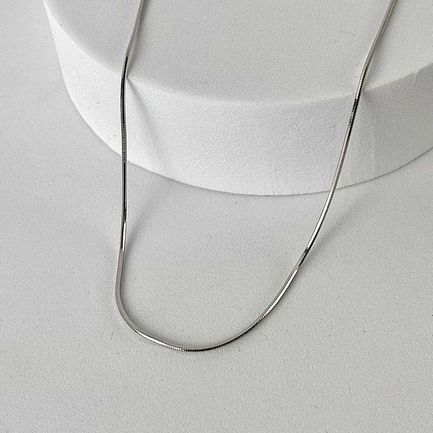 Classic Silver Grid Chain