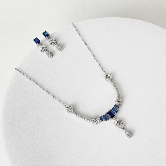 Sparkle Blue Necklace Set