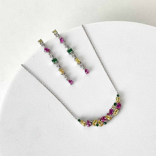 Silver Dazzling Crystal Harmony Set