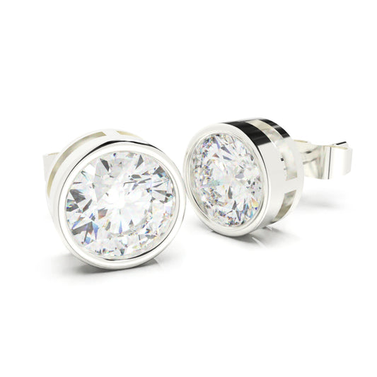 Lustrous Round Studs - SILTREE