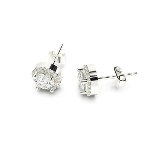 Solitaire Glamour Glow Round Studs - SILTREE