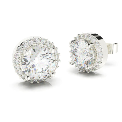 Solitaire Glamour Glow Round Studs - SILTREE