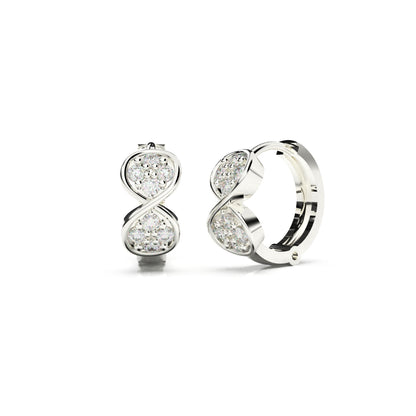 infinity symbol silver bali earring