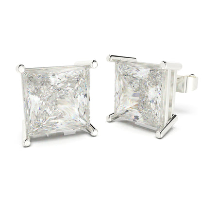 Luxe Square Solitaire Earrings - SILTREE