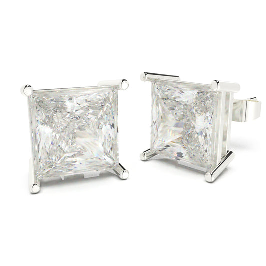 Luxe Square Solitaire Earrings - SILTREE