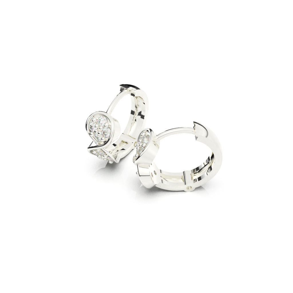 Infinity Sparkle Hoop Earrings