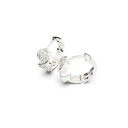 Infinity Sparkle Hoop Earrings