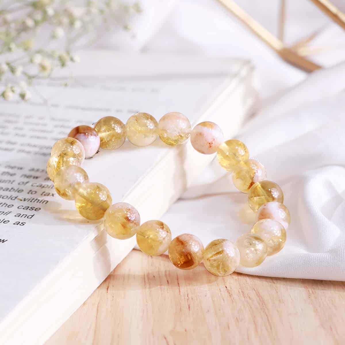 natural citrine crystal bracelet for wealth, abundance and success – siltree divine energies