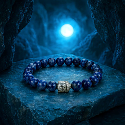 Natural Sodalite crystal bracelet for confidence, communication and mental clarity – Siltree Divine Energies