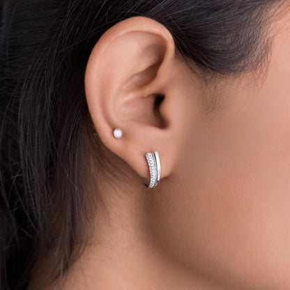 The Parallel Hoops Earring