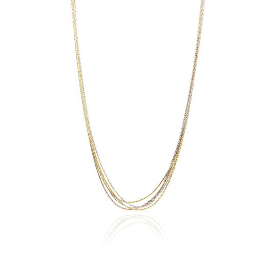 Silver 5 Line Bunch Chain With 3 Colors - SILTREE
" 5 Line Bunch Chain With 3 Colors silver chain"
