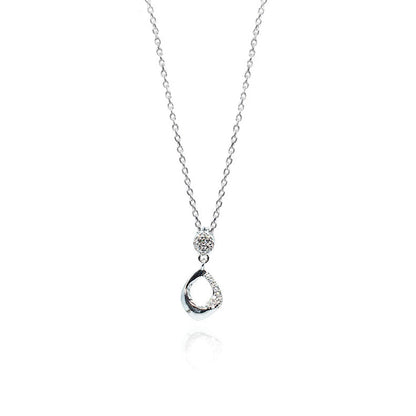 silver chain pendent kite shape diamond studded

