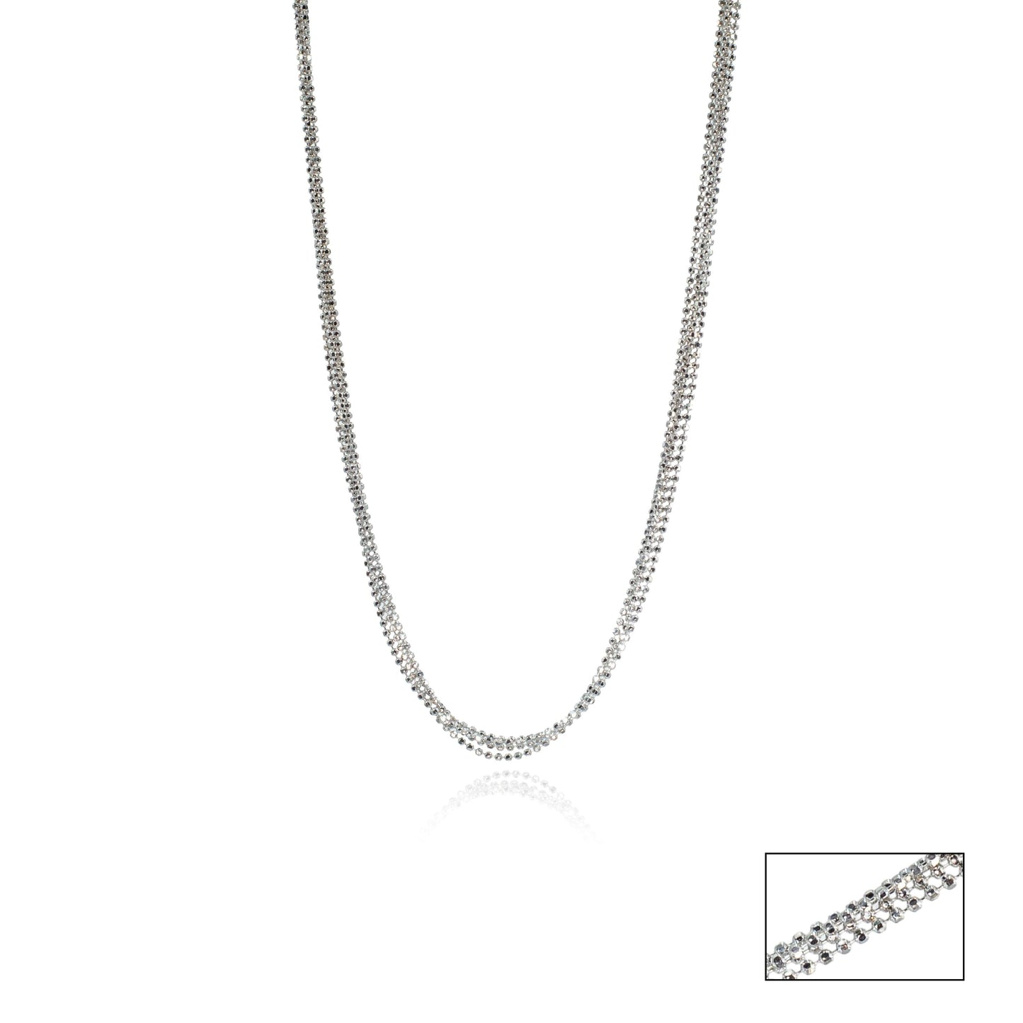 Silver Luxe Round-Cut Bunch Chain - SILTREE