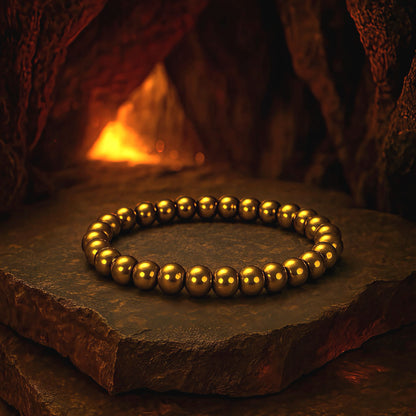 Natural Hematite crystal bracelet for grounding, protection and focus – Siltree Divine Energies