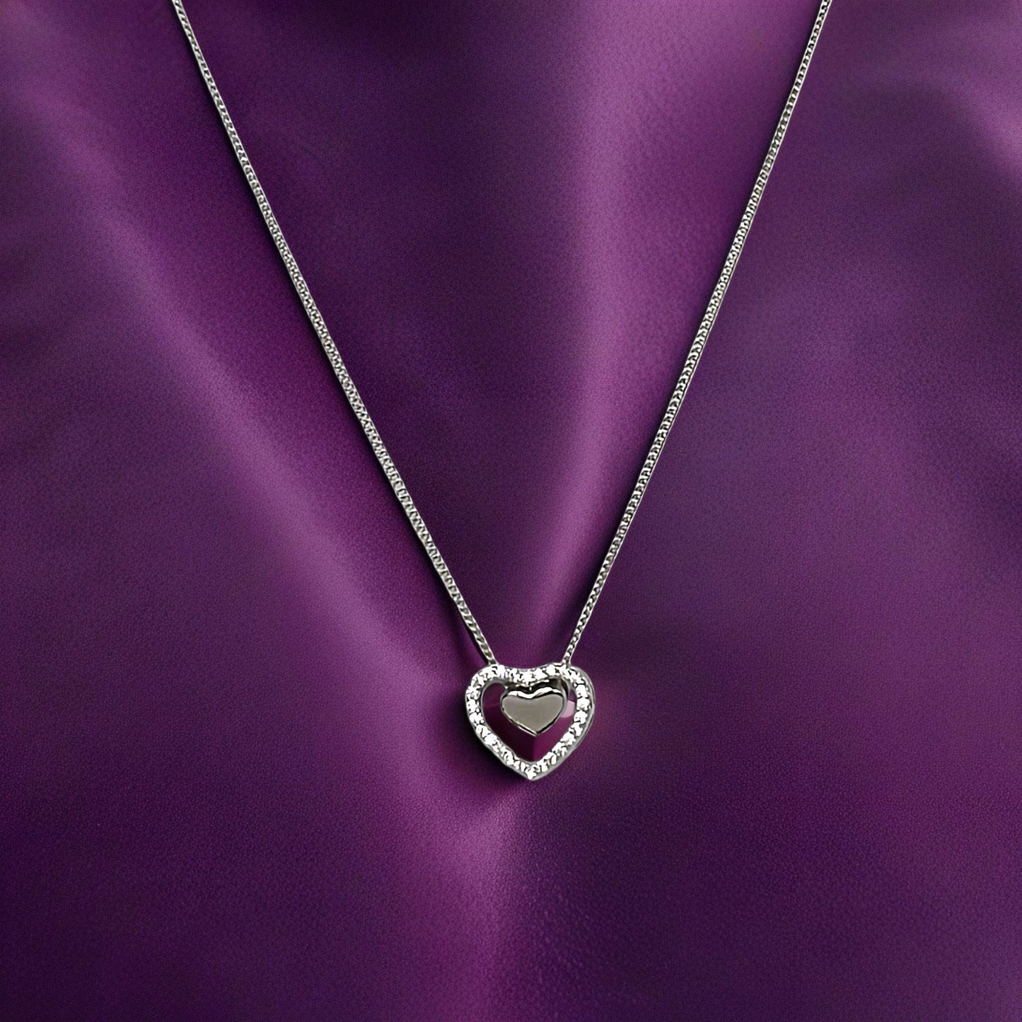 Forever Gleam Heart Necklace