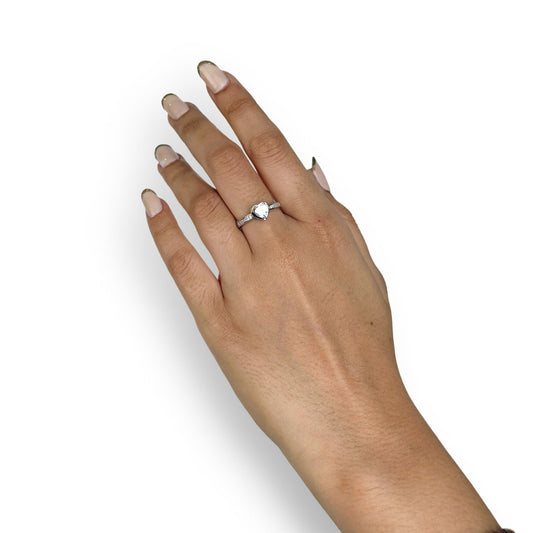 Starlit Hearts Diamond Ring