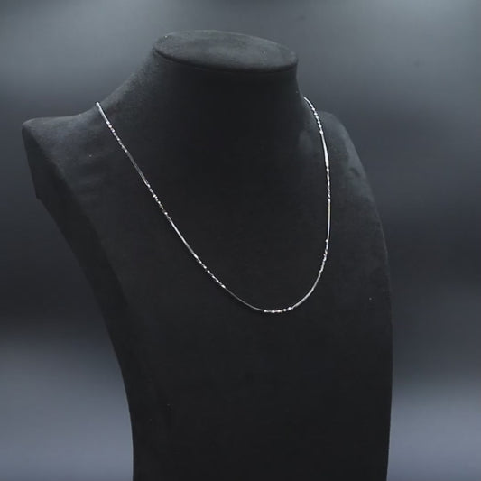 Silver Twinkle Bar Chain
