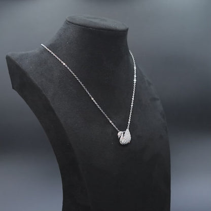 Celestial White Swan Necklace