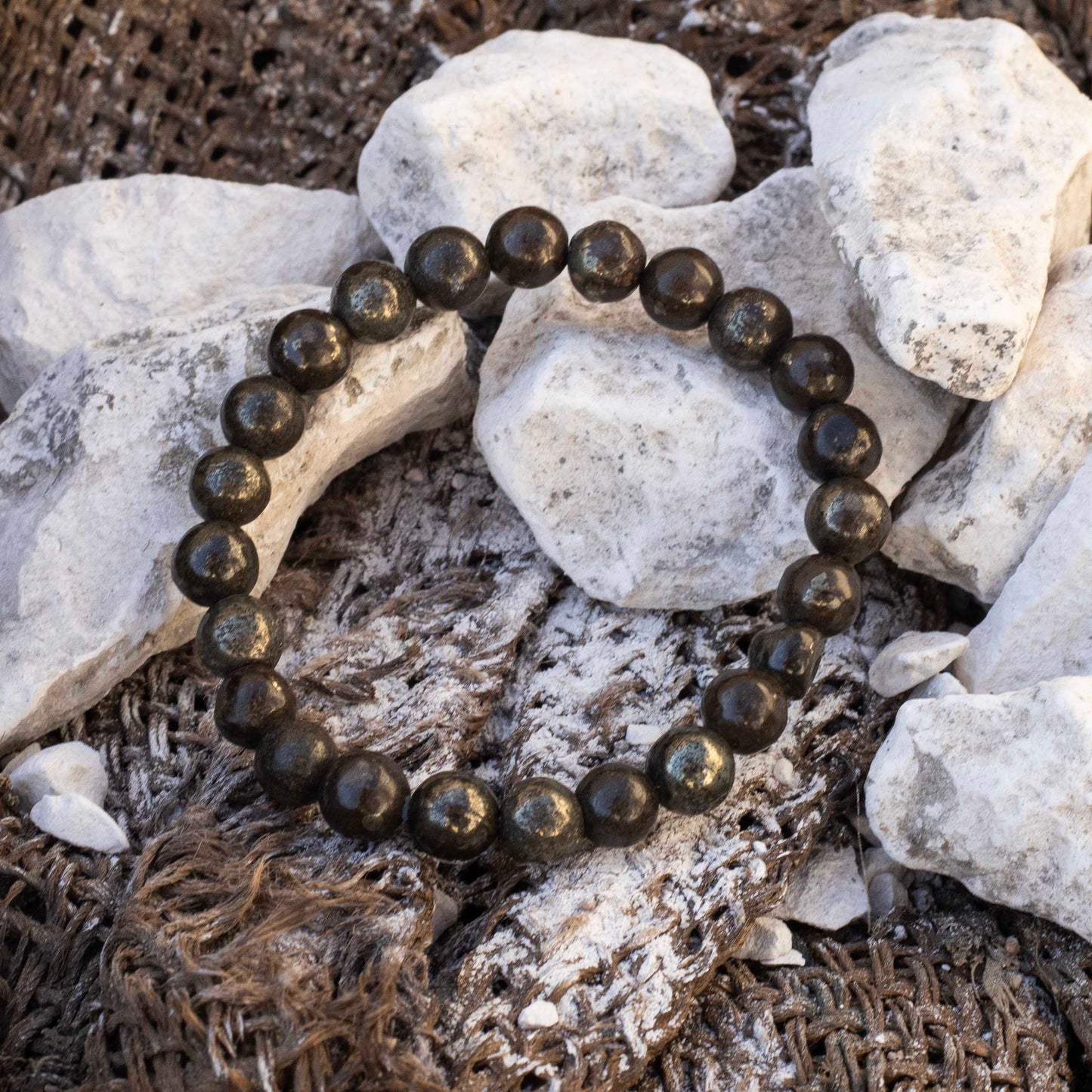 siltree pyrite wealth bracelet