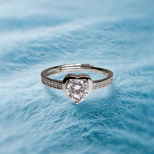 Starlit Hearts Diamond Ring