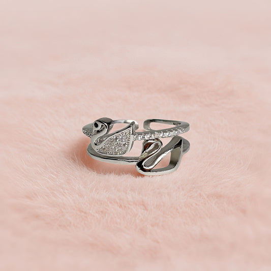 Whisper Swans Ring
