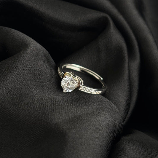 Starlit Hearts Diamond Ring