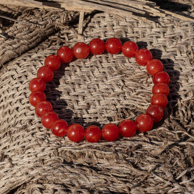 Siltree Red Carnelian Energy Bracelet