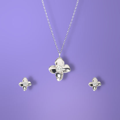 Silver Orchid Bloom Set