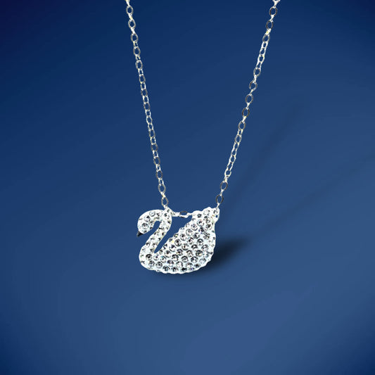 Celestial White Swan Necklace