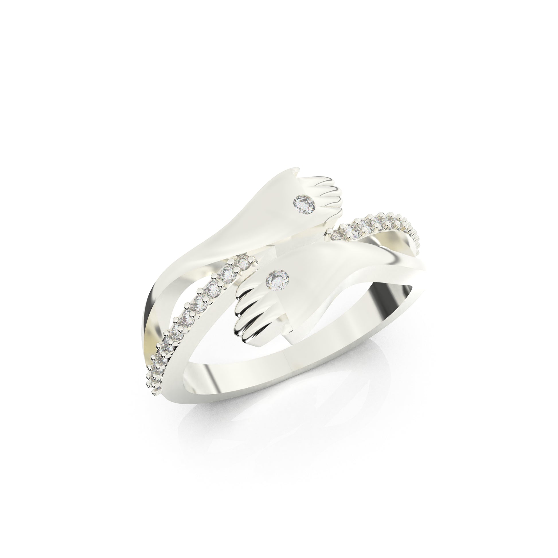 Hug of Love Ring - SILTREE
hug symbol silver ring 