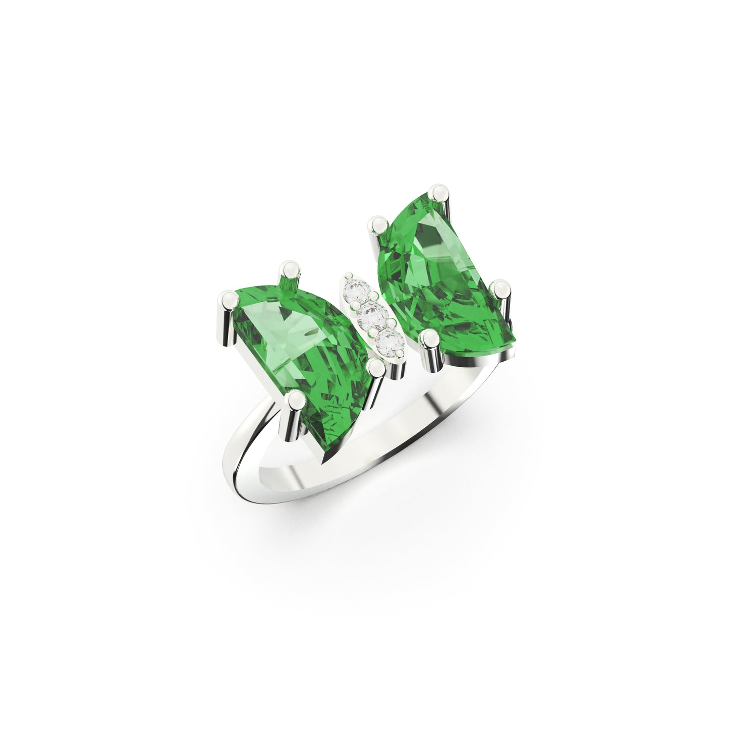 Glacial Green Spark Ring