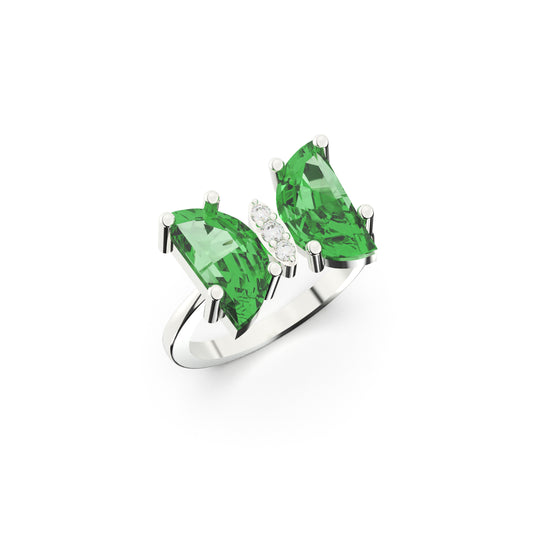 Glacial Green Spark Ring