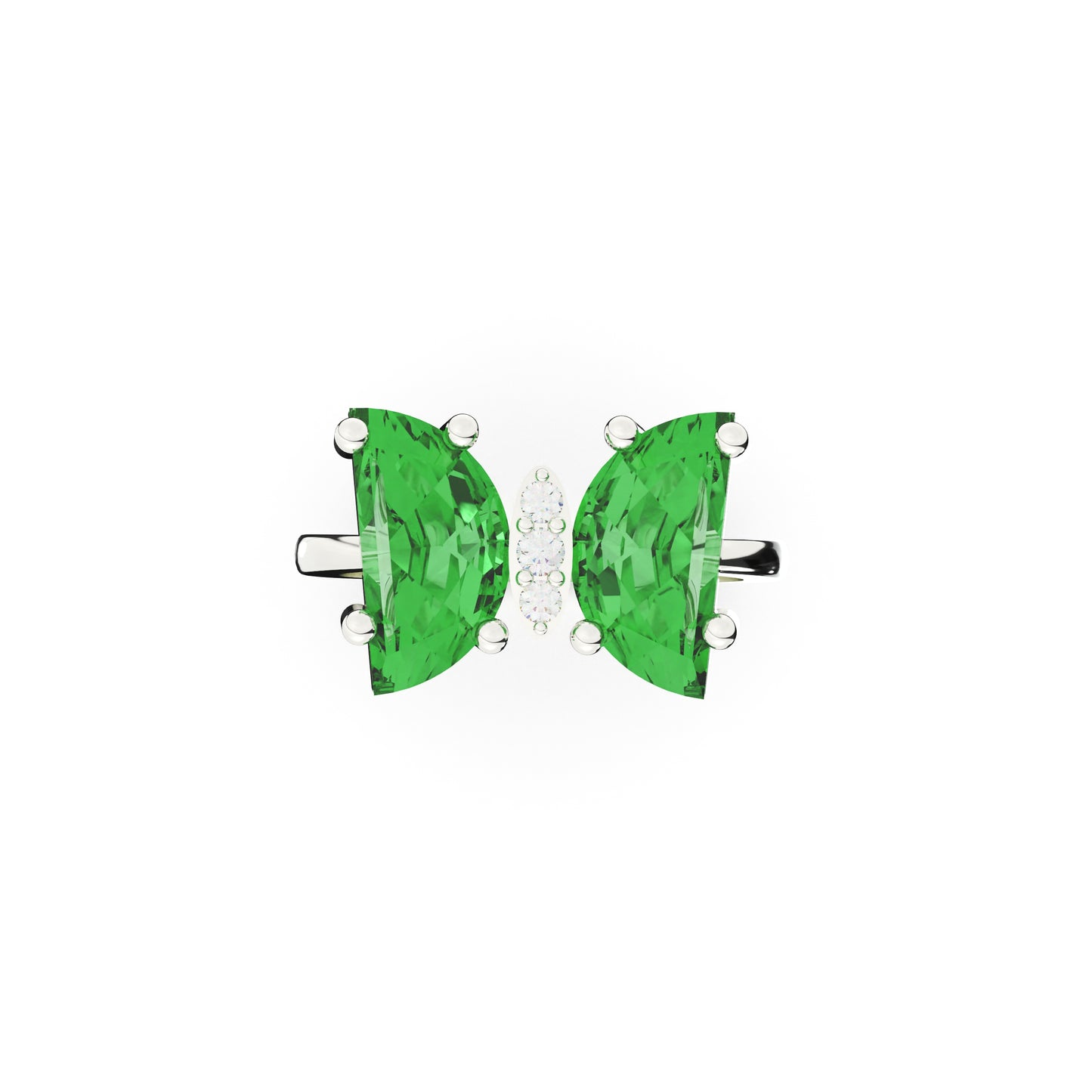 Glacial Green Spark Ring