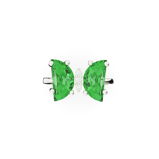 Glacial Green Spark Ring