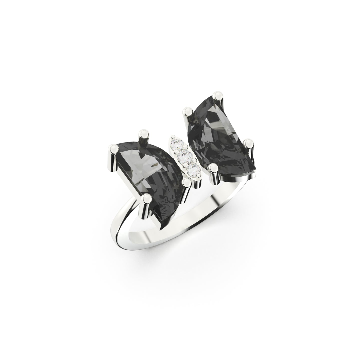 Glacial Spark Ring - SILTREE
solitaire black diamond ring
