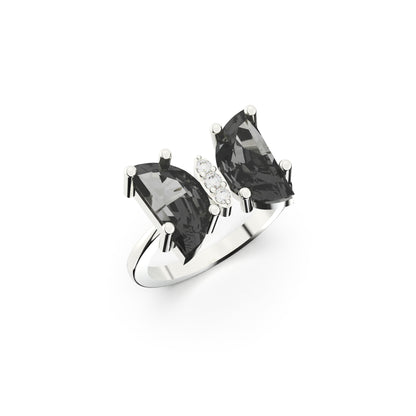 Glacial Spark Ring - SILTREE
solitaire black diamond ring