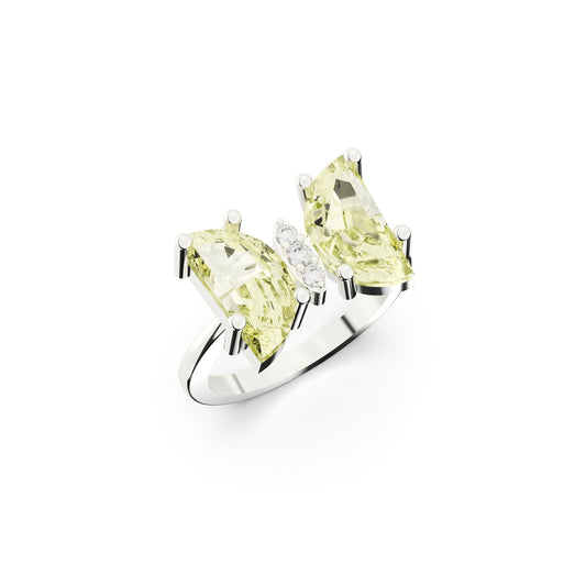 Glacial Spark Ring - SILTREE
solitaire yellow diamond ring