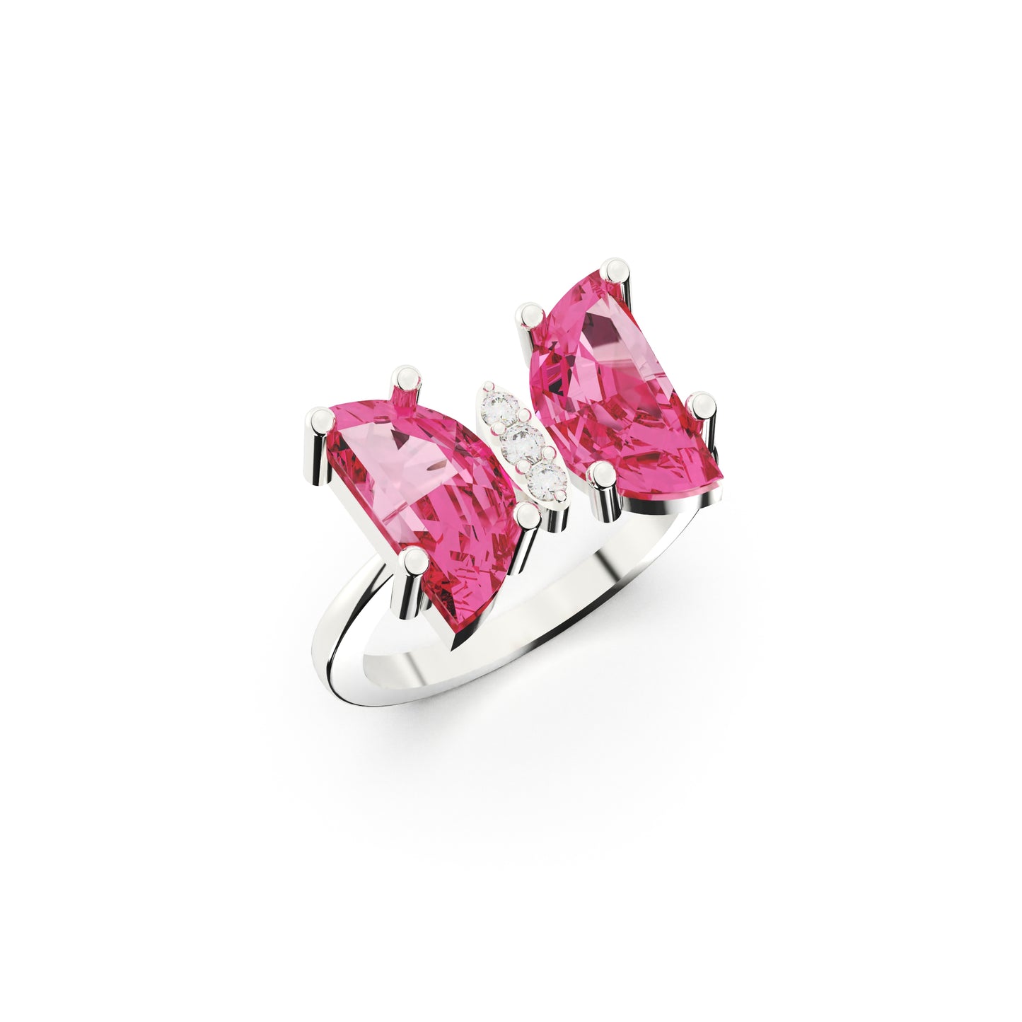 Glacial Spark Ring - SILTREE
solitaire red diamond ring