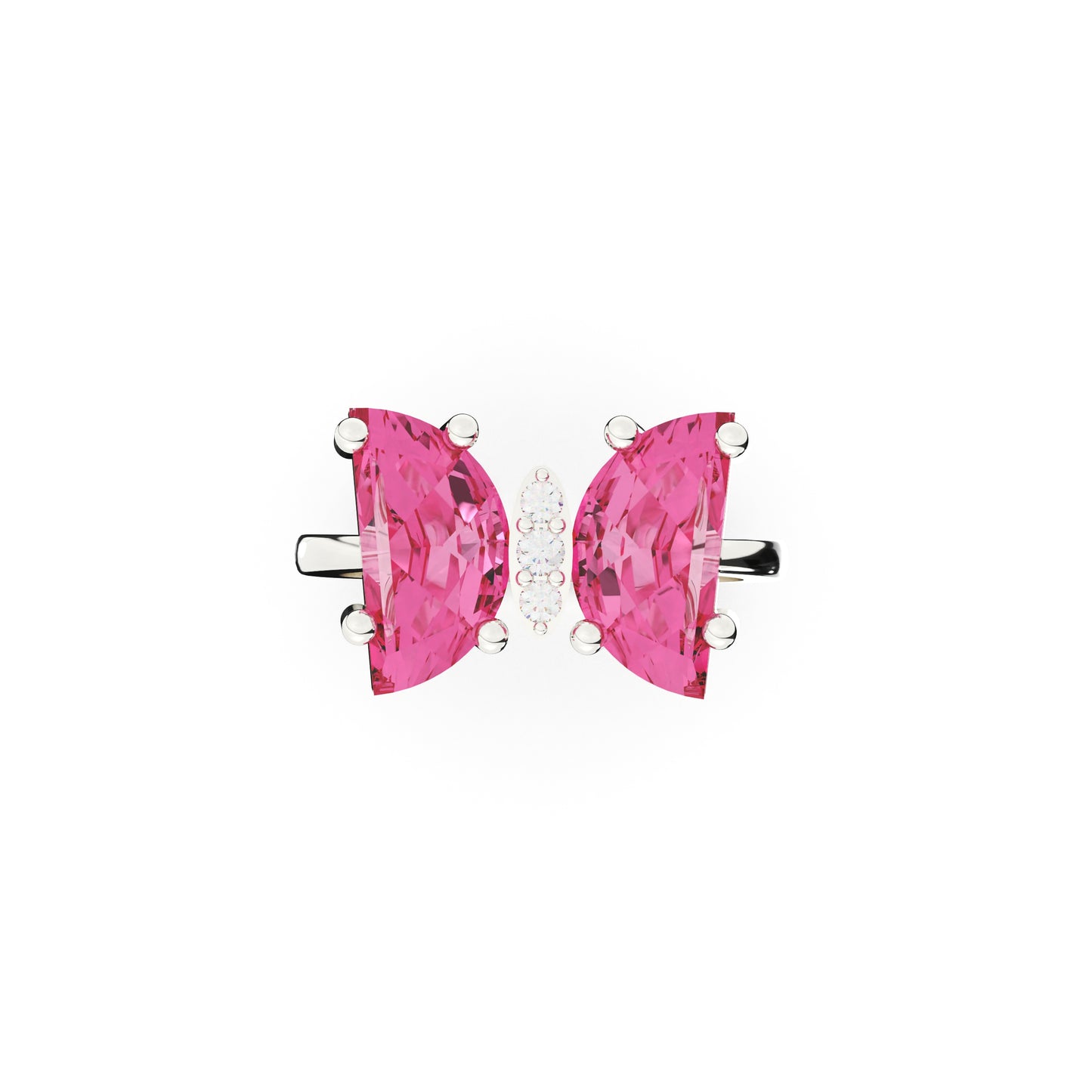 Glacial Pink Spark Ring