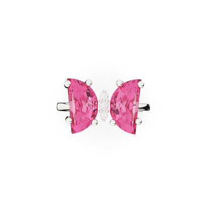 Glacial Pink Spark Ring