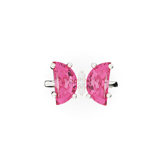 Glacial Pink Spark Ring
