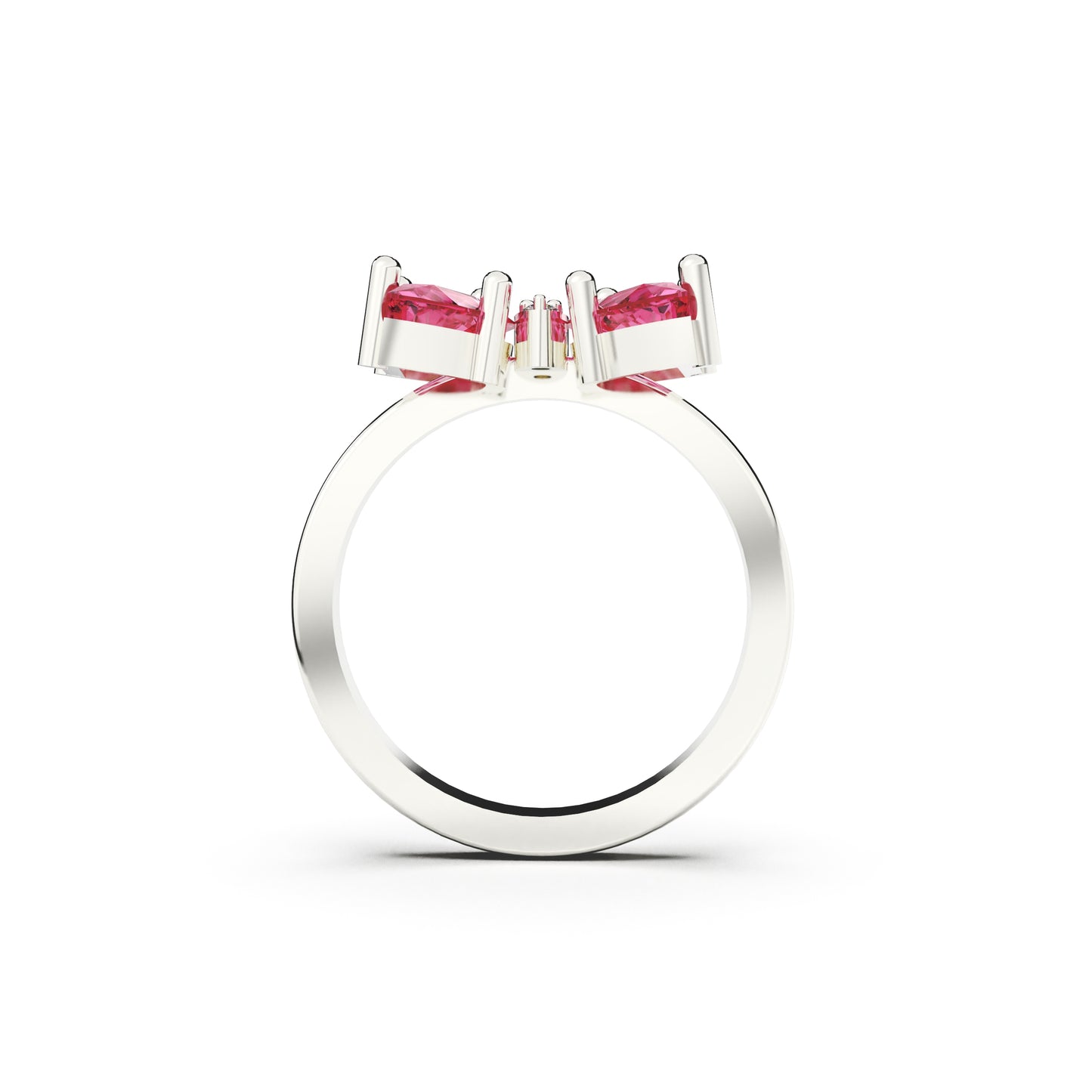 Glacial Pink Spark Ring